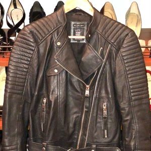 Zara Leather Moto